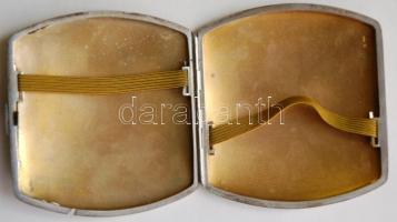 cca 1900 Zománcberakással díszített, dianás jelzéssel, mesterjeggyel és monogrammal ellátott, belül ...