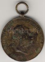 Ausztria 1873. "Franz Joseph I." bronz emlékérem T:3 korr.