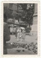 ~1930 Budapest Ferenciek téri fotó a háttérben Salamander cipőbolttal 6x9cm