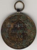 Ausztria 1873. "Franz Joseph I." bronz emlékérem T:3 korr