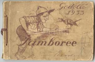 1933 Márton Lajos Gödöllői Jamboree rajzfüzet 80 db rajzzal / Jamboree album with 80 drawings of Lajos Márton