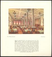 1927 Augustus tengerjáró hajó igényes reklám kiadványa 9db beltéri képpel, mappában 19x21cm