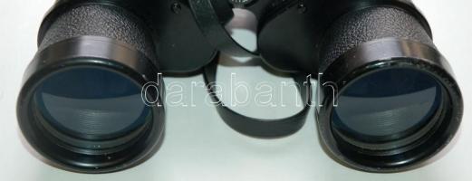Nagyméretű 10x50 japán távcső Ofotért lencsékkel, lencsevédőkkel, szíjjal, hozzá tartozó bőrtáskával...
