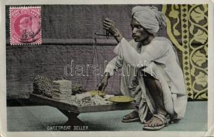 Indian folklore, sweetmeat seller (fa)