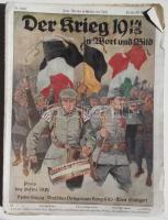 1914-1915  4db Der Krieg német újság képekkel, térképekkel, használt állapotban