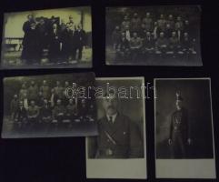 cca 1910-1940 Katonai fotók 6 db / Military photos