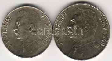 Csehszlovákia 1949. 50K + 100K "Sztálin" ezüst  T:1