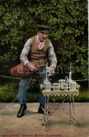 Italian folkore, water vendors, Palermo (fa)