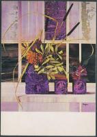 32 db modern művészlap különböző festményekről, jó állapotúak, mind használatlan