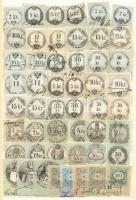 100db klf régi magyar okmánybélyeg