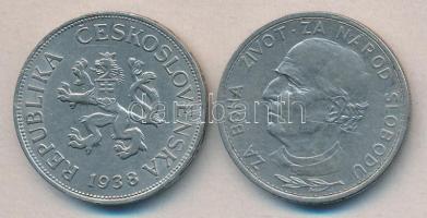 Csehszlovákia 1938. 5K + Szlovákia 1939. 5K T:2
Czechoslovakia 1938. 5 Korun + Slovakia 1939. 5 Koru...