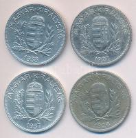 1926. 1P Ag + 1927. 1P Ag T:2-,3 + 1937/38. 1P Ag (2x) T:1-