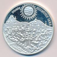 1986. 500Ft Ag "Budavár visszavétele 1686" T:PP