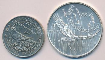 1988. 50Ft + 500Ft Ag "Világ Vadvédelmi Alap II." pár T:BU,PP