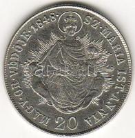 1848. 20Kr ezüst T:2 just.