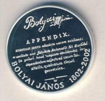 2002. 3000Ft Ag "Bolyai János" T:PP Csak 3000db!