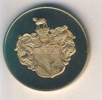 Kligl Sándor (1945-) 1996. "Szent István és Boldog Gizella Szobra Szeged" aranyozott emlék...