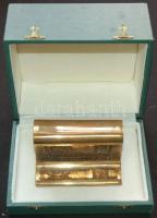 1987 Száz éves a Budapesti Helyiérdekű Vasút, réz síndarab díszdobozban