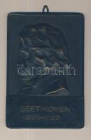 DN. "Beethoven 1770-1827" Br plakett nehezen olvasható szignálással (187x130mm) T:2