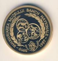 Románia 1997. "Román Nemzeti Bank Múzeume" aranyozott emlékérem (37mm) T:PP
Romania 1997. ...