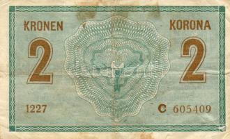 1914. 2K "C" sorozatszám, majdnem összeér és vastagabb T:III/IV