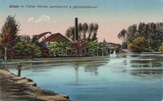 Békés Fehér Kőrös partrészlet, gőzmalom (Rb)