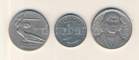 Lengyelország 1959. 10Zl "Kopernikusz" + 1965. 10Zl "Varsó 700 éves" + 1982. 10Z...