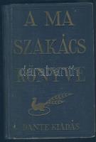 A Ma szakácskönyve. 2000 recept, diétás ételek, olcsó és gyorsan készülő ételek, weekend főzés, nyers ételek. Összeállította Z. Tábori Piroska. A diétás étrendet összeállította Dr. Vincze Jenő. Budapest, 1933. Dante. 632 p. Jó állapotban