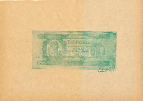 1946. 10Ft próbanyomatai 2 klf színben T:I