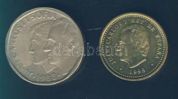Spanyolország 1988. 500P + 1998. 100P T:2
Spain 1988. 500 Pesetas + 1998. 100 Pesetas C:XF