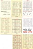 8db klf kártyanaptár a 60-as évekből