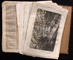 Nagy vegyes papírrégiség tétel sok érdekességgel, régi újságokkal az 1800-as évek első feléből. Rézk...