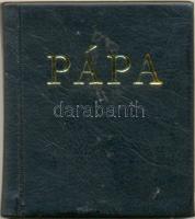 Mátyus Ferenc: Pápa, minikönyv, Szépirodalmi Kiadó, Bp. 1975, Andruskó Károly fametszeteivel