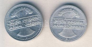 Német Birodalom/Weimari Köztársaság 1920D 50Pf Alu + 1921A. 50Pf Alu T:2
Germany/Weimar Republic 192...