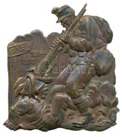 Osztrák-Magyar Monarchia / Gorizia 1914-1916. Katonai gúny sapkajelvény (35x38mm) T:1- /  Austro-Hungarian Monarchy / Görz 1914-1916. Military cap badge (35x38mm) C:AU