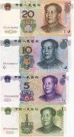 Kína 1999. "Mao-sor" 1,5,10,20Y 4 klf bankjegy T:I
