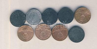 Német 3. Birodalom 1937F/D. 1RPf (2x) + 1938D 1RPf + 1939F 1RPf + 1940B 1RPf + 1941J 1RPf + 1942A 1R...