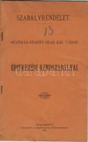 1901 Szetmárnémeti sz. kir. város építkezési rendszabályai