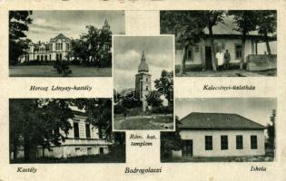 Bodrogolaszi Kelecsényi üzletház, Lónyay kastély, iskola