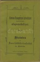 1902 A Korona Önsegélyező Egylet Lovrinban alapszabályai magyar és német nyelven; Alois Pirkmayer nyomdája