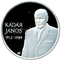 Kósa István (1953-) 1989. "Kádár János" Ag emlékérem (31g/0.925/38.6mm) T:PP Hungary 1989. János Kádár Hungarian political leader Ag commemorative medallion. Sign.: István Kósa (31g/0.925/38.6mm) C:PP