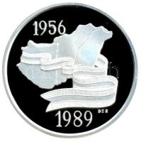 Kósa István (1953-) 1989. "Kádár János" Ag emlékérem (31g/0.925/38.6mm) T:PP
Hungary 1989....