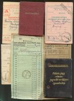 ccca 1930-1955 10 db vasút menetjegy, bérlet és igazolvány / Railroad tickets