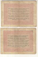 1848. 5Ft "Kossuth bankó" (2x) barna/piros T:III