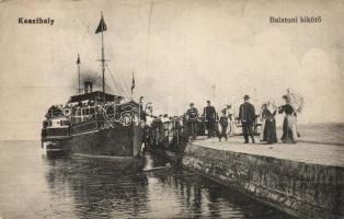Keszthely kikötő gőzössel