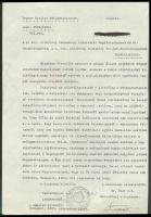 1936 Csehszlovák útlevél-hamisítási ügyel kapcsolatos belügyminisztériumi körlevél másolata