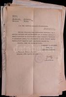 1930-as évek Belügyminisztérium hivatalos körlevelei, levelezése. Másolatok gyűjteménye, rendkívül é...