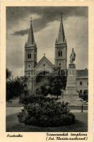 Szabadka church, St. Florian statue