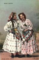 Croatian folkore, national costume, girls