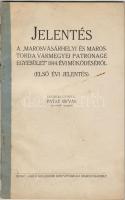 1915 A Marosvásárhelyi és Maros-Torda megyei Patronage Egyesület jelentése; Benkő lászló nyomdája